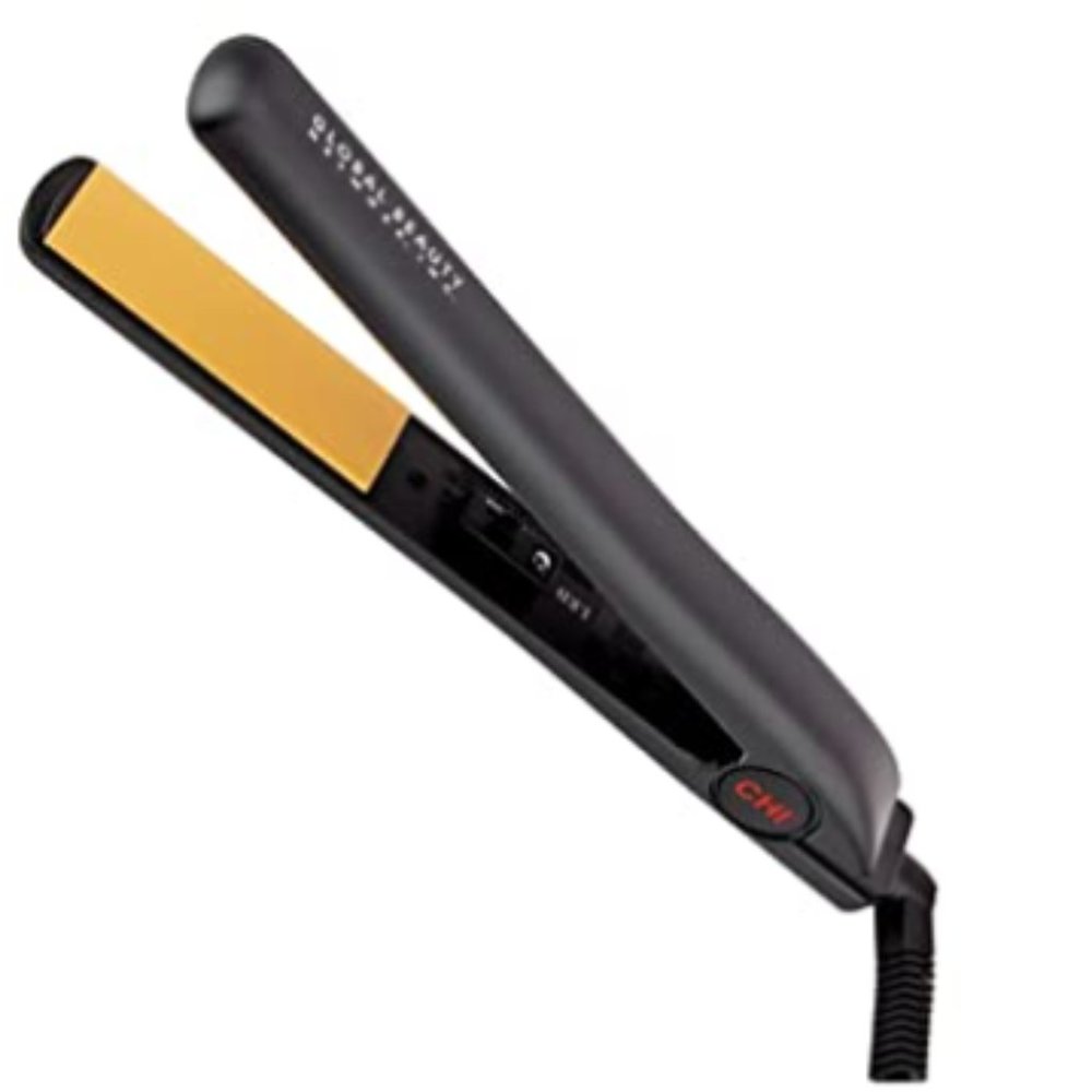 CHI Original Ceramic Hair Straightening Flat Iron | 1" Plates | Black | Professi